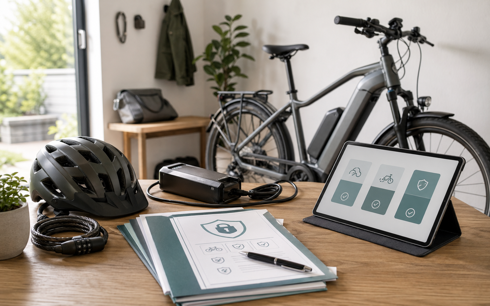 Themenbild für E-Bike Versicherung auf wohngebaeudeversicherung-tarife.de